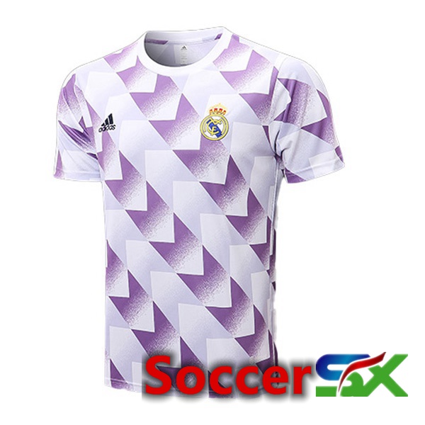 Real Madrid Training T Shirt Purple 2022/2023