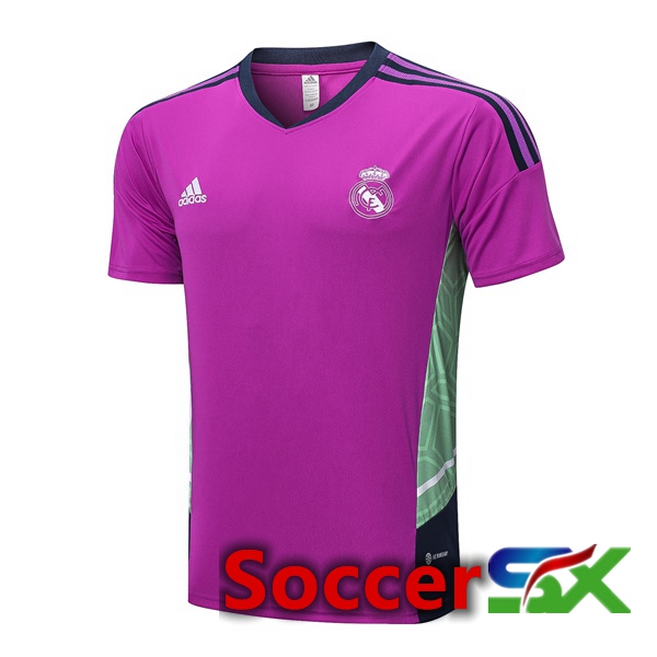 Real Madrid Training T Shirt Purple 2022/2023