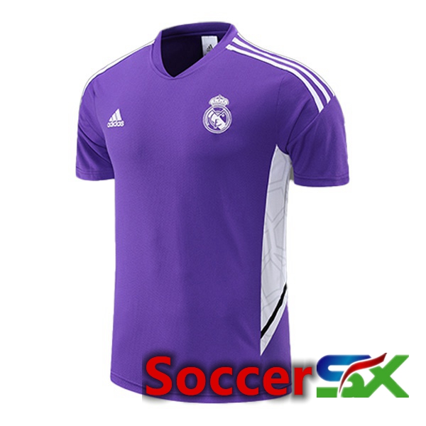 Real Madrid Training T Shirt Purple 2022/2023