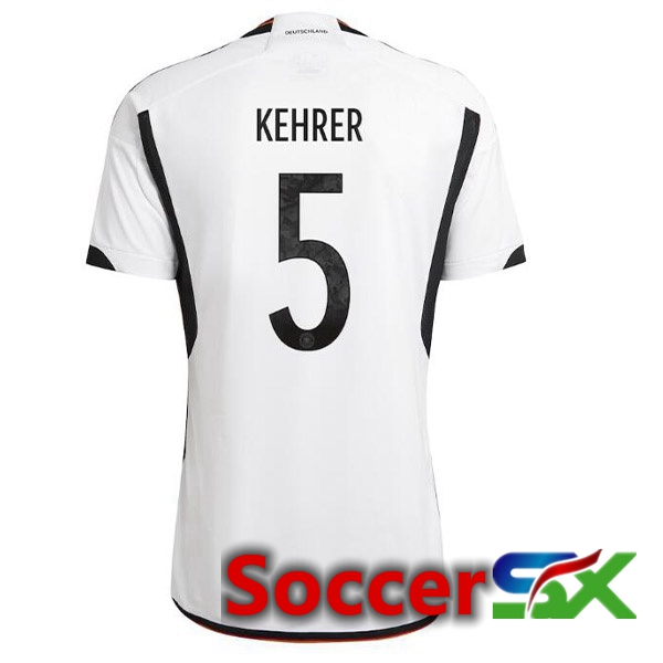 Germany (KEHRER 5) Home Jersey Black White World Cup 2022