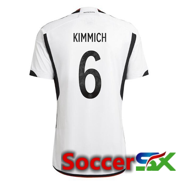 Germany (KIMMICH 6) Home Jersey Black White World Cup 2022