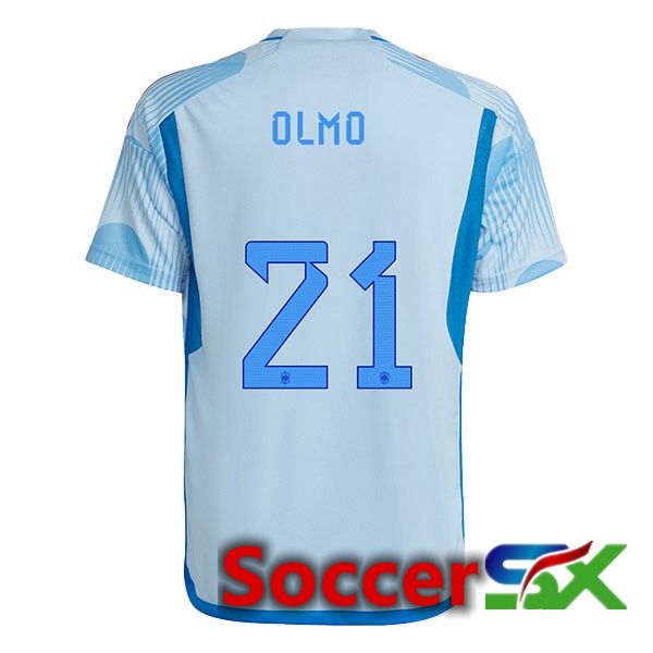 Spain (OLMO 21) Away Jersey Blue White 2023/2023