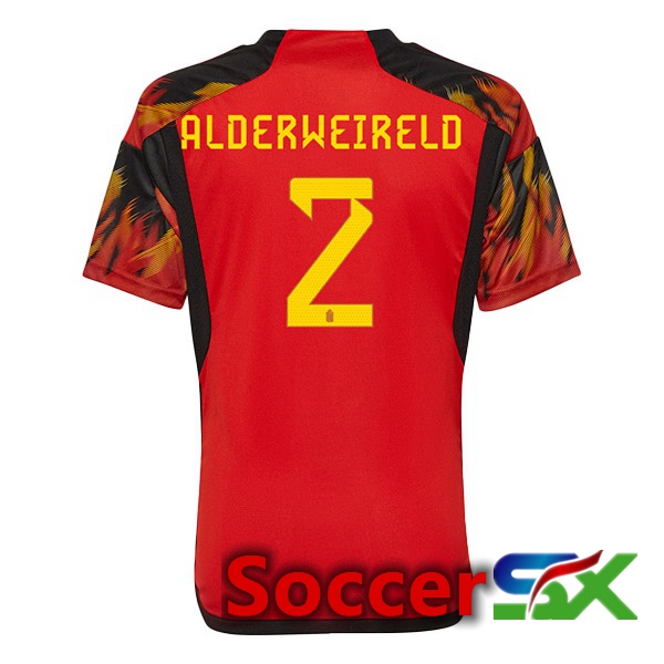 Belgium (ALDERWEIRELD 2) Home Jersey Red 2023/2023
