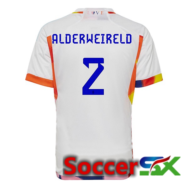 Belgium (ALDERWEIRELD 2) Away Jersey White 2023/2023