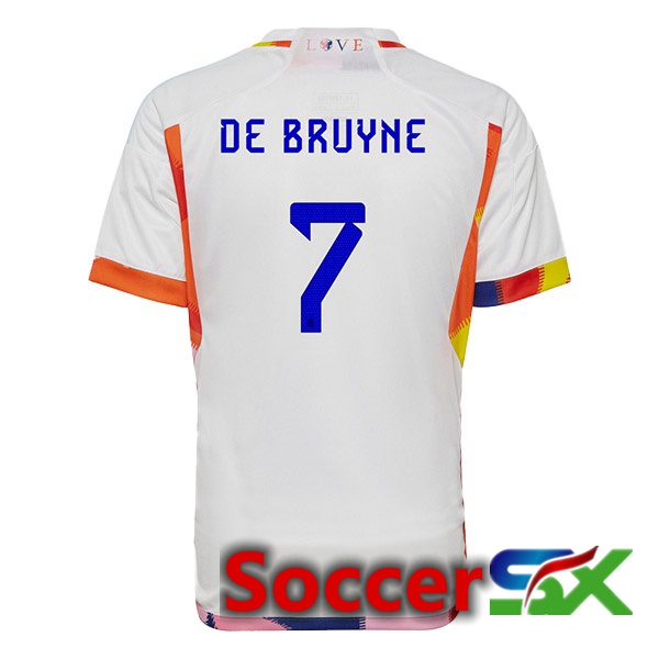 Belgium (DE BRUYNE 7) Away Jersey White 2023/2023
