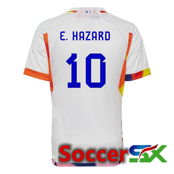 Belgium (E.HAZARD 10) Away Jersey White 2023/2023