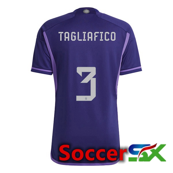 Argentina (TAGLIAFICO 3) Away Jersey Purple 2023/2023