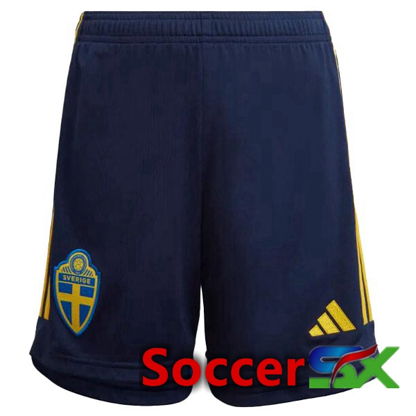 Sweden Soccer Shorts Home Yellow 2022/2023