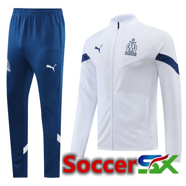 Marseille OM Training Jacket Suit White 2022/2023