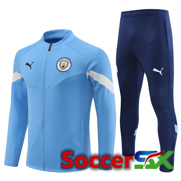 Manchester City Training Jacket Suit Blue 2022/2023