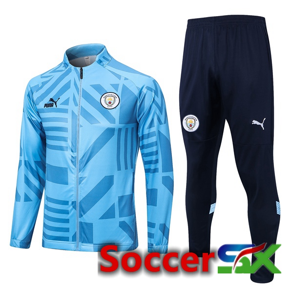 Manchester City Training Jacket Suit Blue 2022/2023