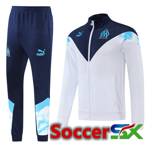 Marseille OM Training Tracksuit Windbreaker White 2022/2023