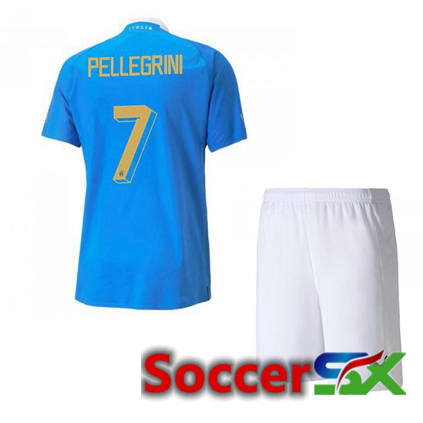 Italy（Pellegrini 7）Kids Home Jersey Blue 2023/2023