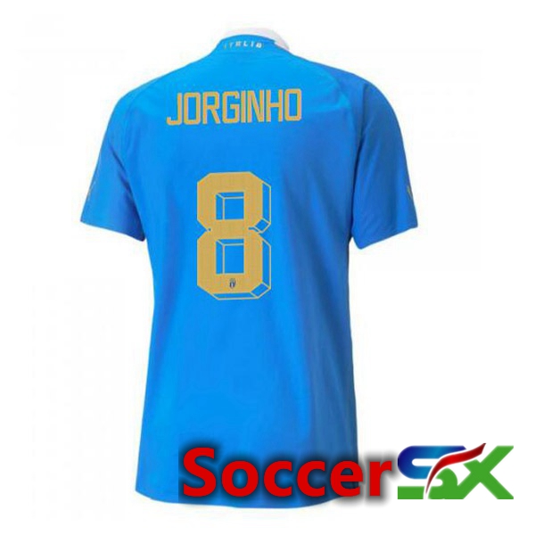 Italy锛圝orginho 8锛塇ome Jersey Blue 2023/2023