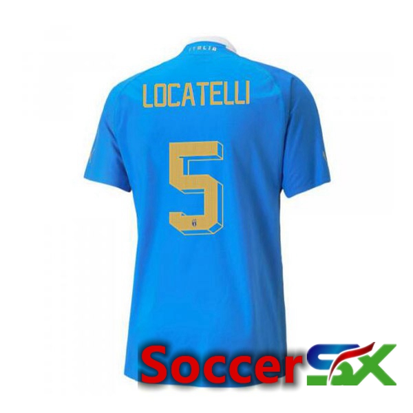 Italy锛圠ocatelli 5锛塇ome Jersey Blue 2023/2023