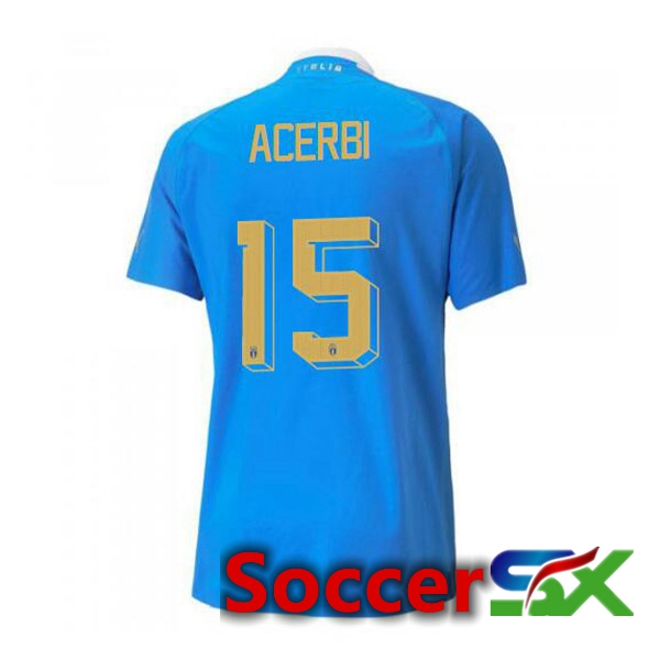 Italy锛圓cerbi 15锛塇ome Jersey Blue 2023/2023