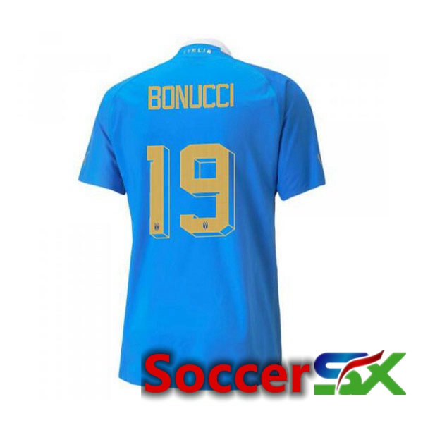 Italy锛圔onucci 19锛塇ome Jersey Blue 2023/2023