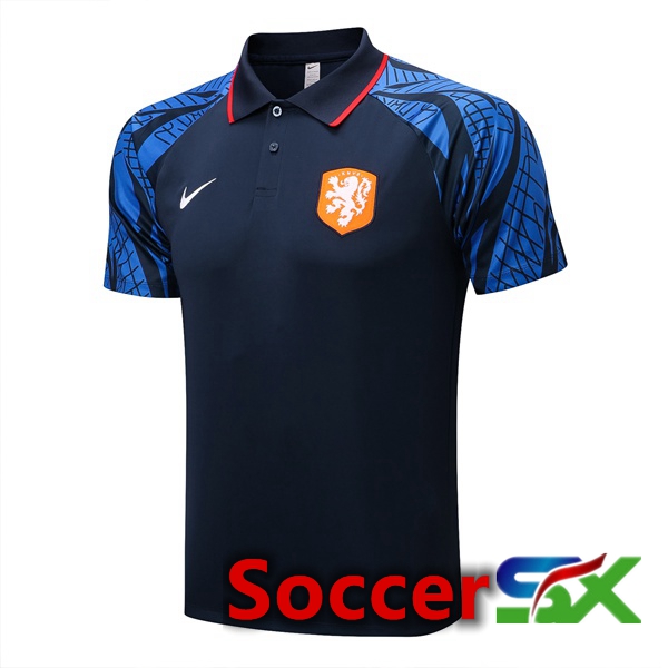 Netherlands Soccer Polo Royal Blue 2022/2023