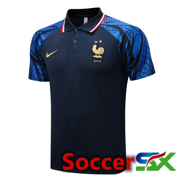 France Soccer Polo Royal Blue 2022/2023