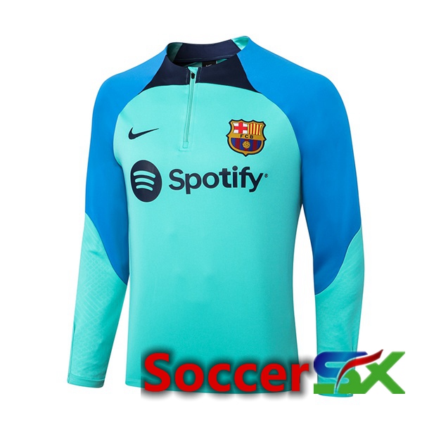 FC Barcelona Training Sweatshirt Blue Green 2022/2023