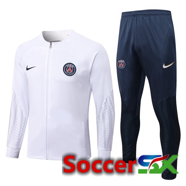 Paris PSG Training Jacket Suit White 2022/2023