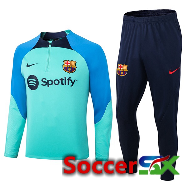 FC Barcelona Training Tracksuit Blue Green 2022/2023