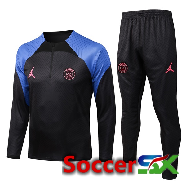 Paris PSG Training Tracksuit Black Blue 2022/2023