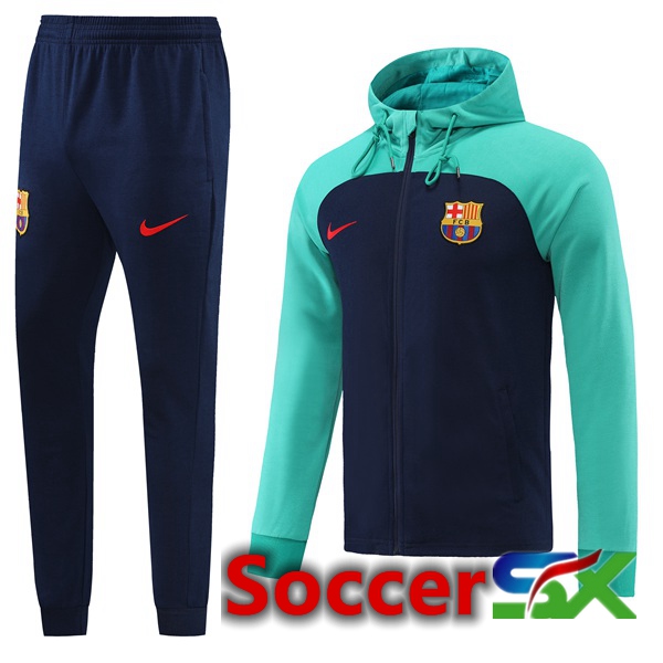 FC Barcelona Training Tracksuit Hoodie Green 2022/2023