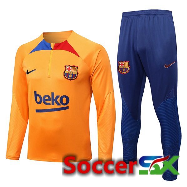 FC Barcelona Training Jacket Suit Orange 2022/2023