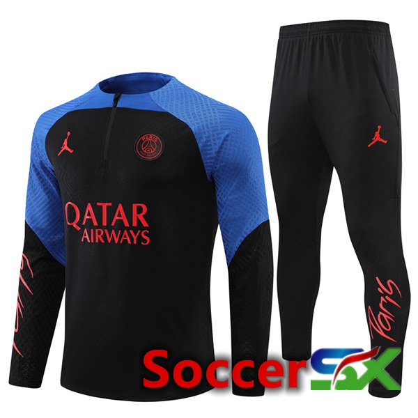 Paris PSG Training Jacket Suit Blue Black 2022/2023