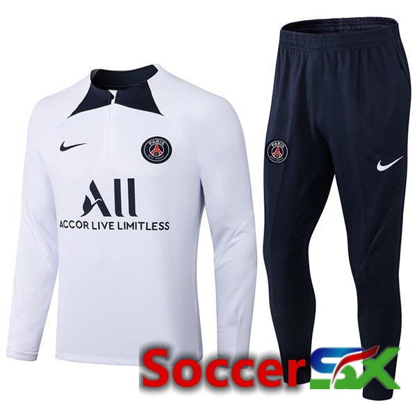 Paris Training Jacket Suit PSG White 2022/2023