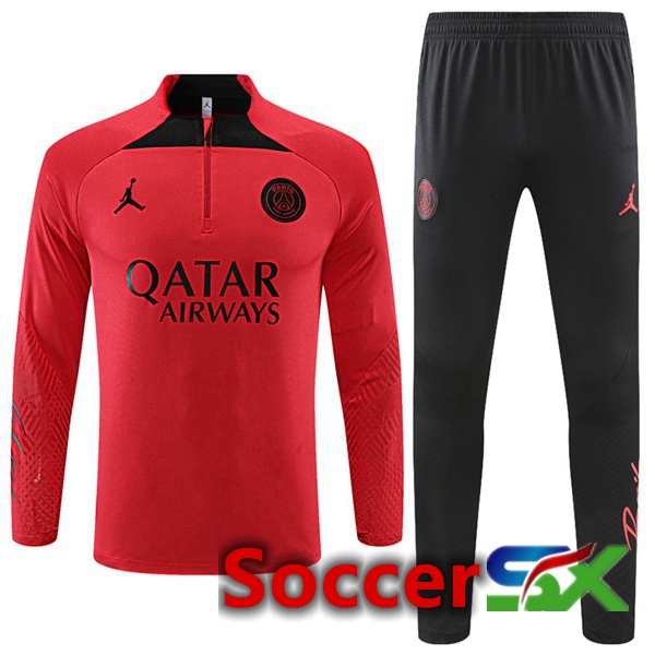 Paris PSG Training Tracksuit Red 2022/2023