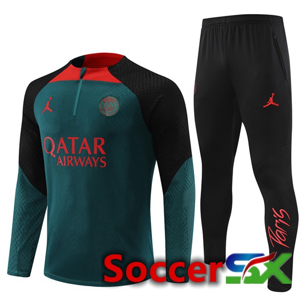 Paris PSG Training Tracksuit Green 2022/2023