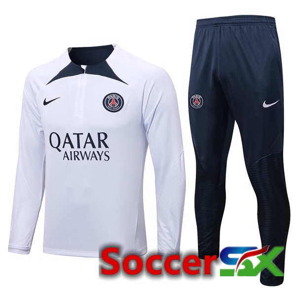 Paris PSG Training Tracksuit White 2022/2023