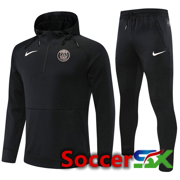 Paris PSG Training Tracksuit Hoodie Black 2022/2023