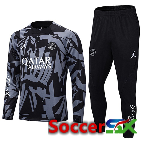 FC Barcelona Training Jacket Suit Black Grey 2022/2023