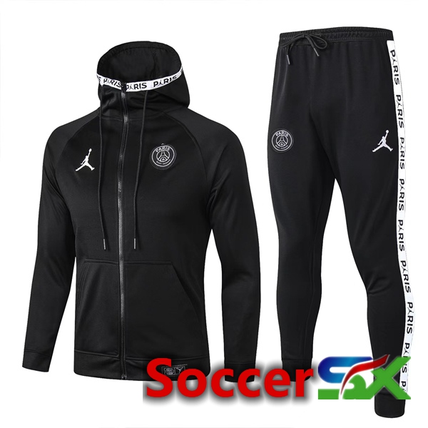 JORDAN Paris PSG Training Tracksuit Hoodie Black 2022/2023