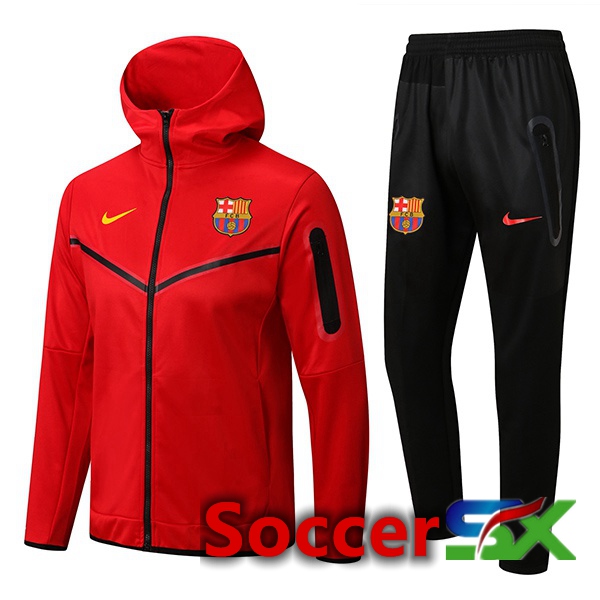 FC Barcelona Training Tracksuit Hoodie Red 2022/2023