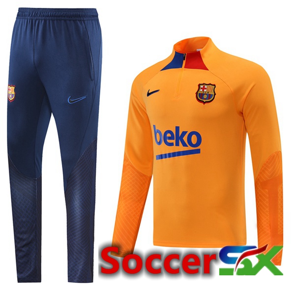 FC Barcelona Training Jacket Suit Yellow 2022/2023