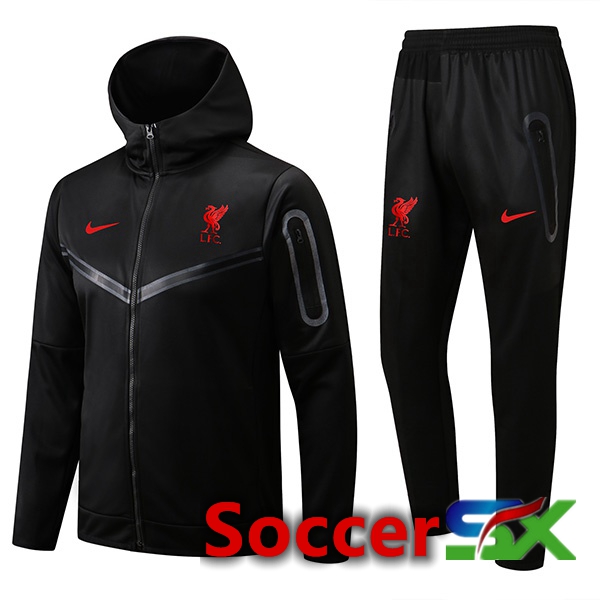 FC Liverpool Training Tracksuit Hoodie Black 2022/2023