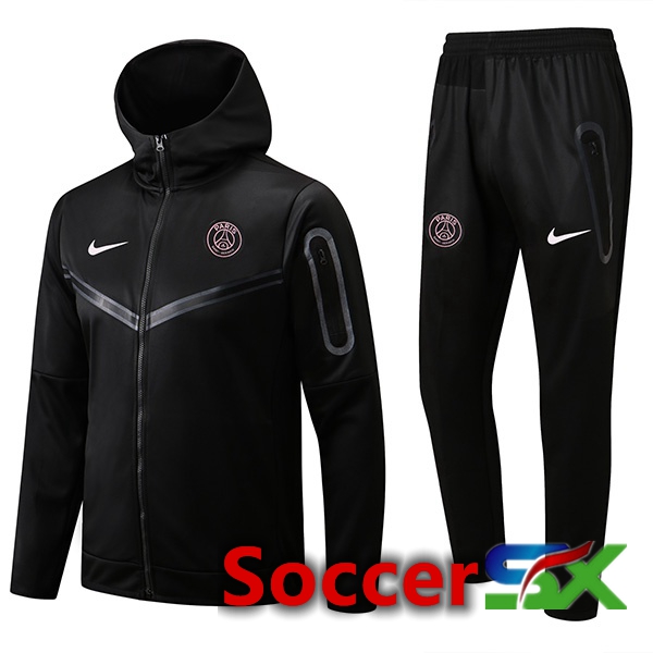 Paris PSG Training Tracksuit Hoodie Black 2022/2023