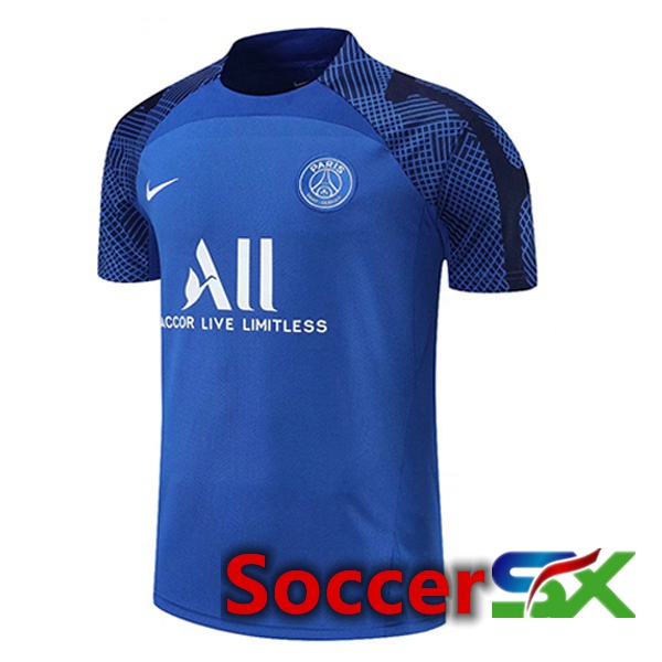 Paris PSG Training T Shirt Blue 2022/2023