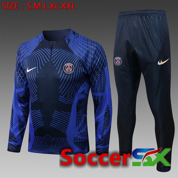 Paris PSG Kids Training Jacket Suit Royal Blue 2022/2023