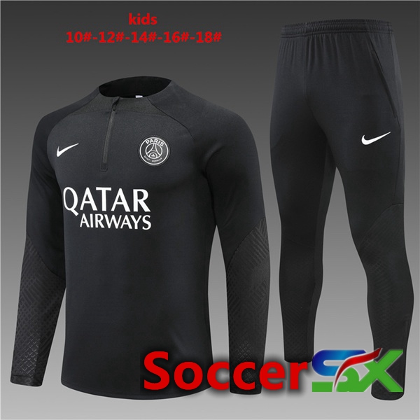 Paris PSG Kids Training Jacket Suit Black 2022/2023