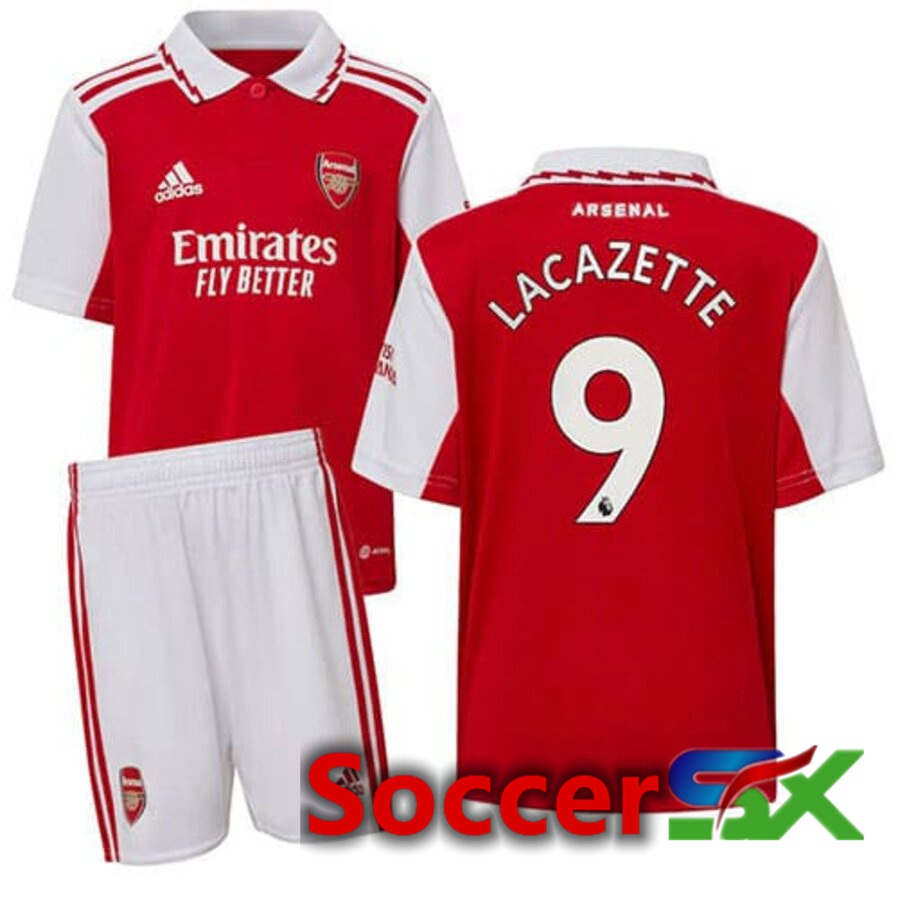 Arsenal（LACAZETTE 9）Kids Home Jersey 2022/2023