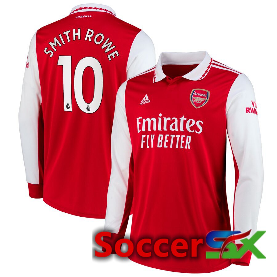 Arsenal (SMITH ROWE 10) Home Jersey Long sleeve 2022/2023