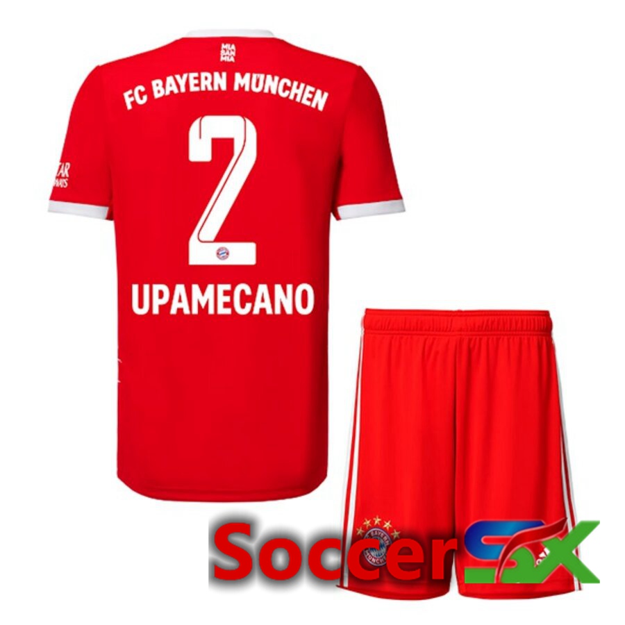 Bayern Munich (UPAMECANO 2) Kids Home Jersey 2022/2023