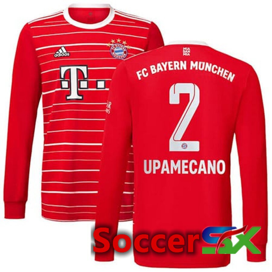 Bayern Munich (UPAMECANO 2) Home Jersey Long sleeve 2022/2023
