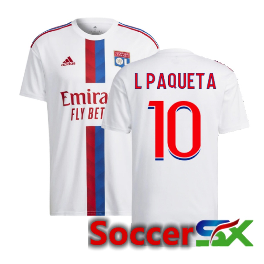 Olympique Lyon (L Paqueta 10) Home Jersey 2022/2023