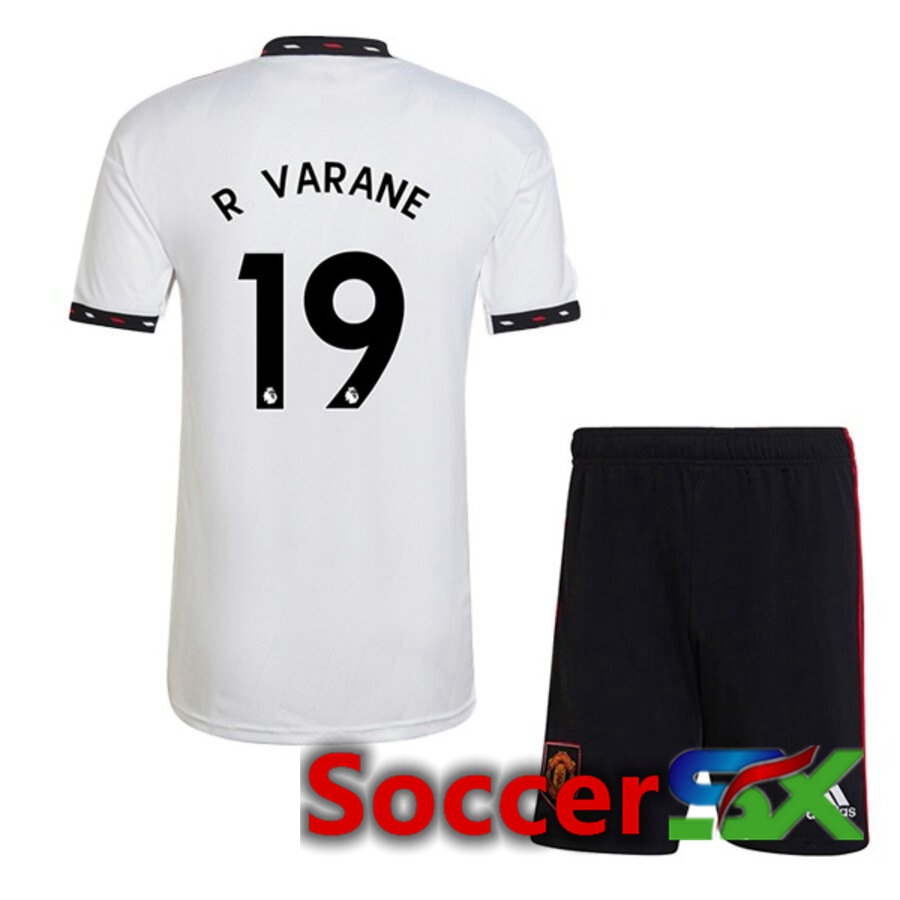 Manchester United (R. VARANE 19) Kids Away Jersey 2022/2023